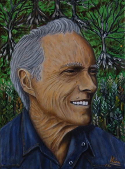 Oil Painting > Secret Garden ( Clint Eastwood )